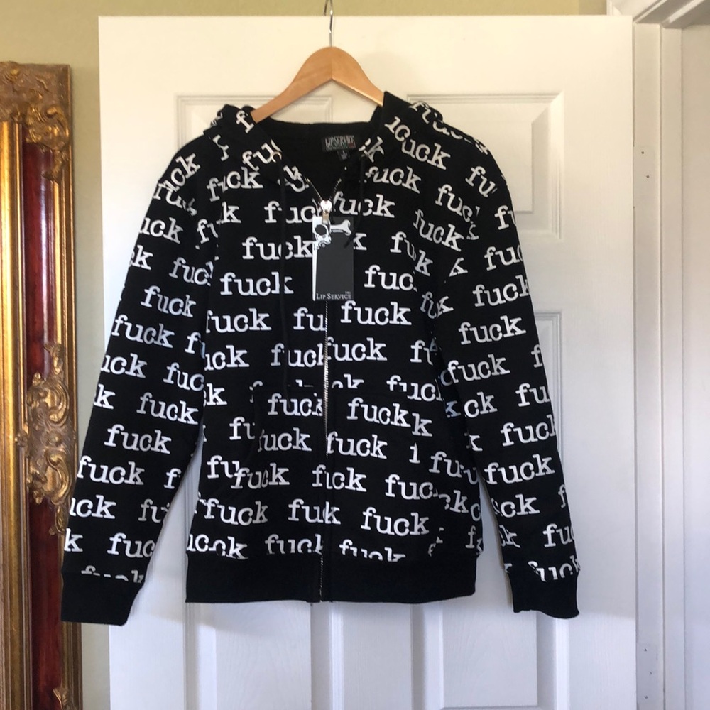 NWT Lip Service hoodie, Small.